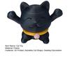 3D Printed Telescopic Cat Figurine Mini Fortune Cat Figure Simulated Animal