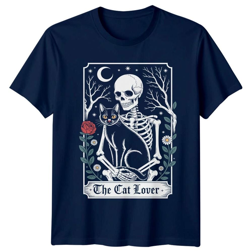 The Cat Lover TShirt Gothic Tarot Cat Pet Gift For Him And Her