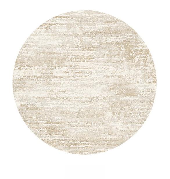 Cream Style Bedroom Decor Round Carpet Light Luxury Carpets for Living Room Anti-slip Lounge Plush Floor Mat Home Thick Soft Rug
