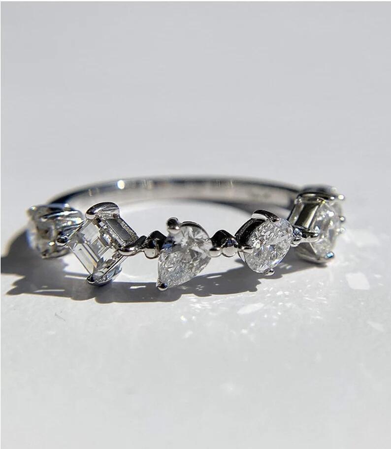 

Корея Новое Кольцо с Бриллиантами Love Row Женское Штамп Высокоуглеродистый Бриллиант Сердце Полный Круг Кольцо Ряд Подруге Подарок на День Святого Валентина 10