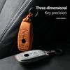 For Mercedes Benz A C E S G Class GLC CLE CLA GLB GLS W177 W205 W213 W222 X167 AMG Suede Leather Car Key Case Shell Keychain