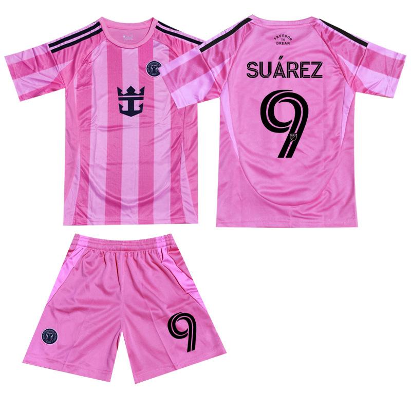 2025-26 Inter Miami pink home kit #10 Messi #9 Suárez Football Jerseys 22
