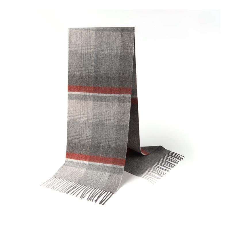 2025 British Plaid Wool Scarf for Men & Women - Warm, Autumn/Winter Style