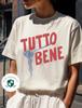 Tutto Bene Comfort Colors Baumwoll-T-Shirt | Italienische Redewendung, Food Grafik-T-Shirt | Geschenk, Italien Reise