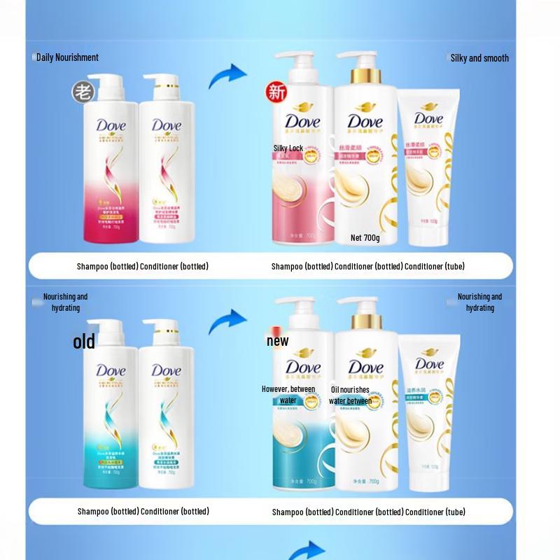 DOVE Nourishing & Hydrating Shampoo & Conditioner Set