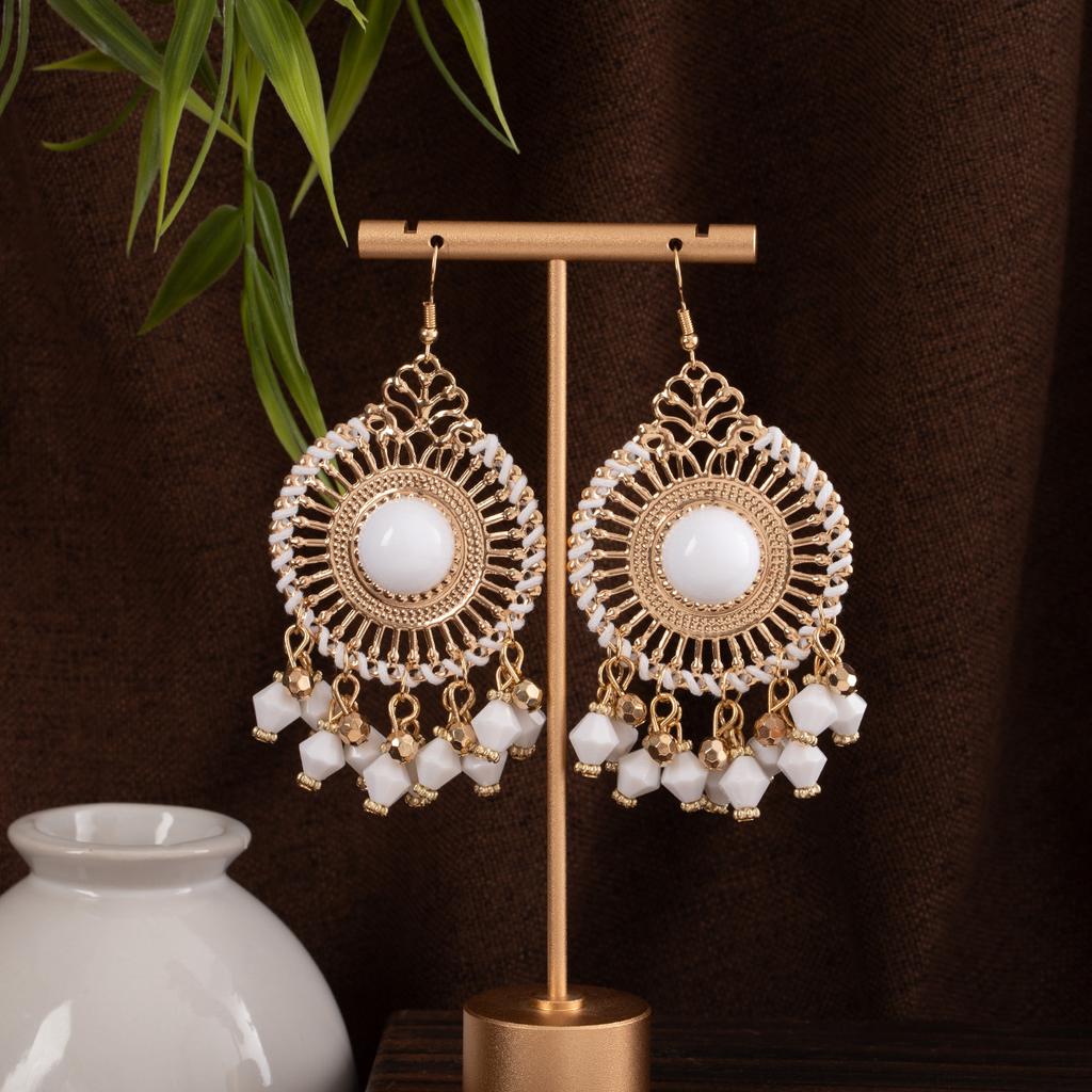 Bohemian Tassel Holiday Style Ethnic Light Luxury Cool New Chinese Style Earrings