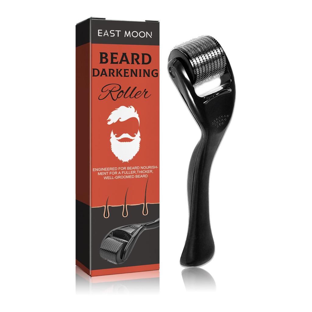 Nourishing Beard Set – Oil + Roller. Tames, softens, and moisturizes beard hair for a stronger, healthier look.