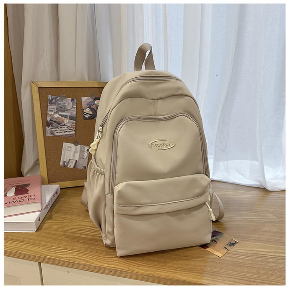Korean version of college style large-capacity schoolbag niche design casual versatile backpack lightweight waterproof burden-reducing backpack