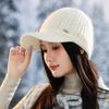 Winter Hat Women's New Fleece Thickened Warm Winter Outdoor Cycling Ear Protection Knitted Wool Cap