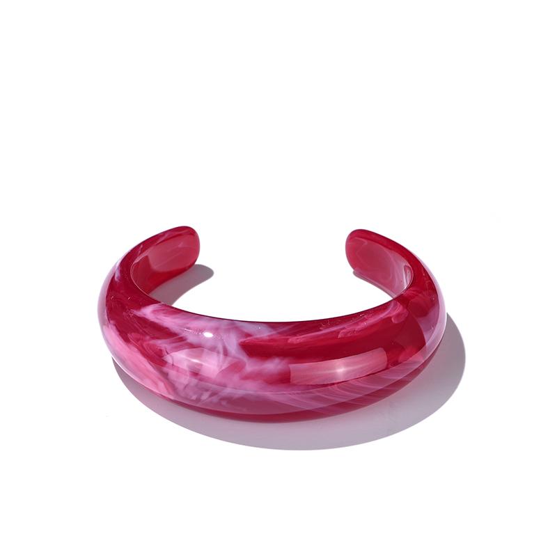 Vintage Bohemian Resin Cuff Charms Bracelets Bangles For Women Fashion Jewelry Acrylic Wide Open Wrist Geometric Bangle Pulseras