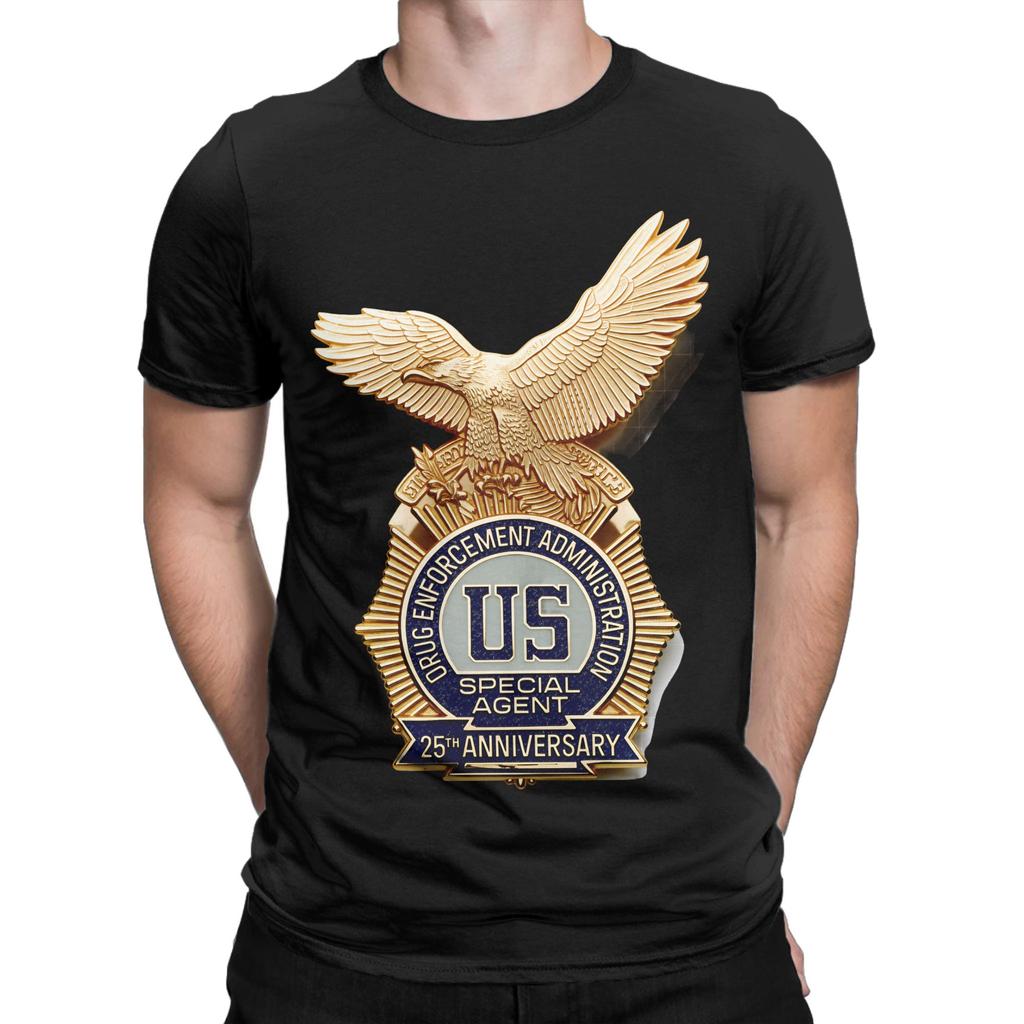 DEA US Federal Interdiction Agency Cotton TShirt For Mens Summer  Streetwear T Shirts ONeck Harajuku Tees Oversized Clothes
