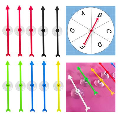 Non-Toxic 1Pc 10Cm Game Spinner Plastic Arrow Spinners Suction Cup Board Arrow Toys For Children Diy Board Games Kids Toys Teaching Aids