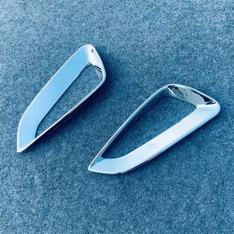 

For Toyota Yaris XP210 -2025 For Mazda 2 Rear Foglight Lamp Frame Cover ABS Chrome Car Moulding Accessories срібний