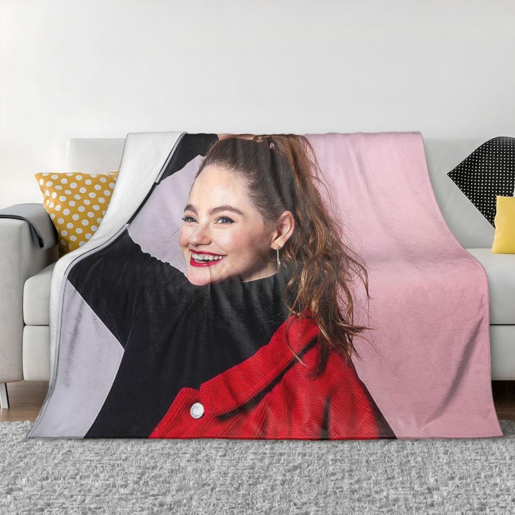 Danielle Rose Russell Blankets Soft Warm Flannel Throw Blanket Plush for Bed Living room Picnic Travel Home Sofa