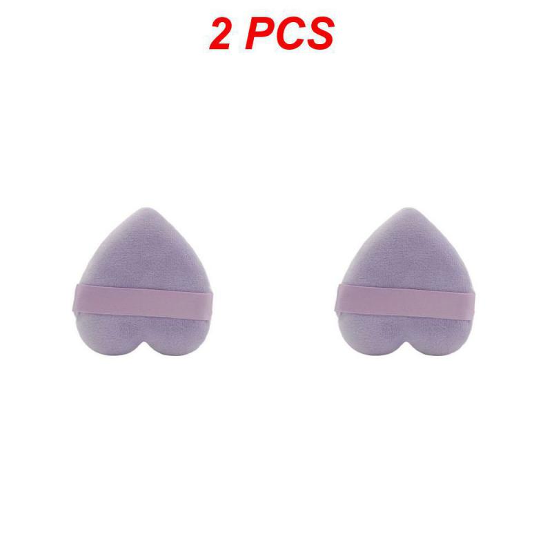 1/2/3PCS Heart-shaped Velvet Facial Face Makeup Puff Cosmetic Makeup Cotton Sponge Puffs Make Up Tools