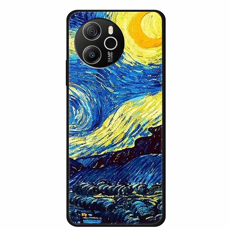 Für Blackview Shark 8 4G Hülle 6,78'' Cartoon Schwarzes Silikon TPU Weiche Handyhülle für Blackview Shark 8 Schutzhülle Para Shark 8 4G