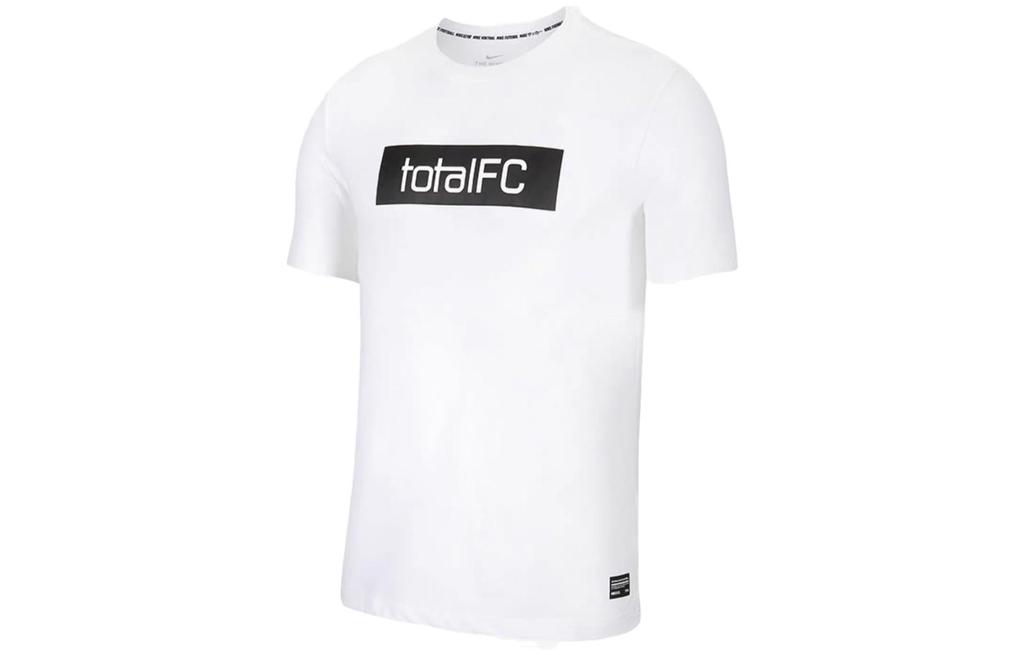 Nike T Shirts Men's White Crew Neck Moderate Straight Fit CD0168-100