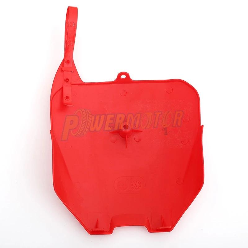 XR80 XR100 Front Name Plate Motocross Number Plastic For Honda CRF80 CRF100 CRF70 XR70 Enduro Dirt Bike Motorcycle Accessories