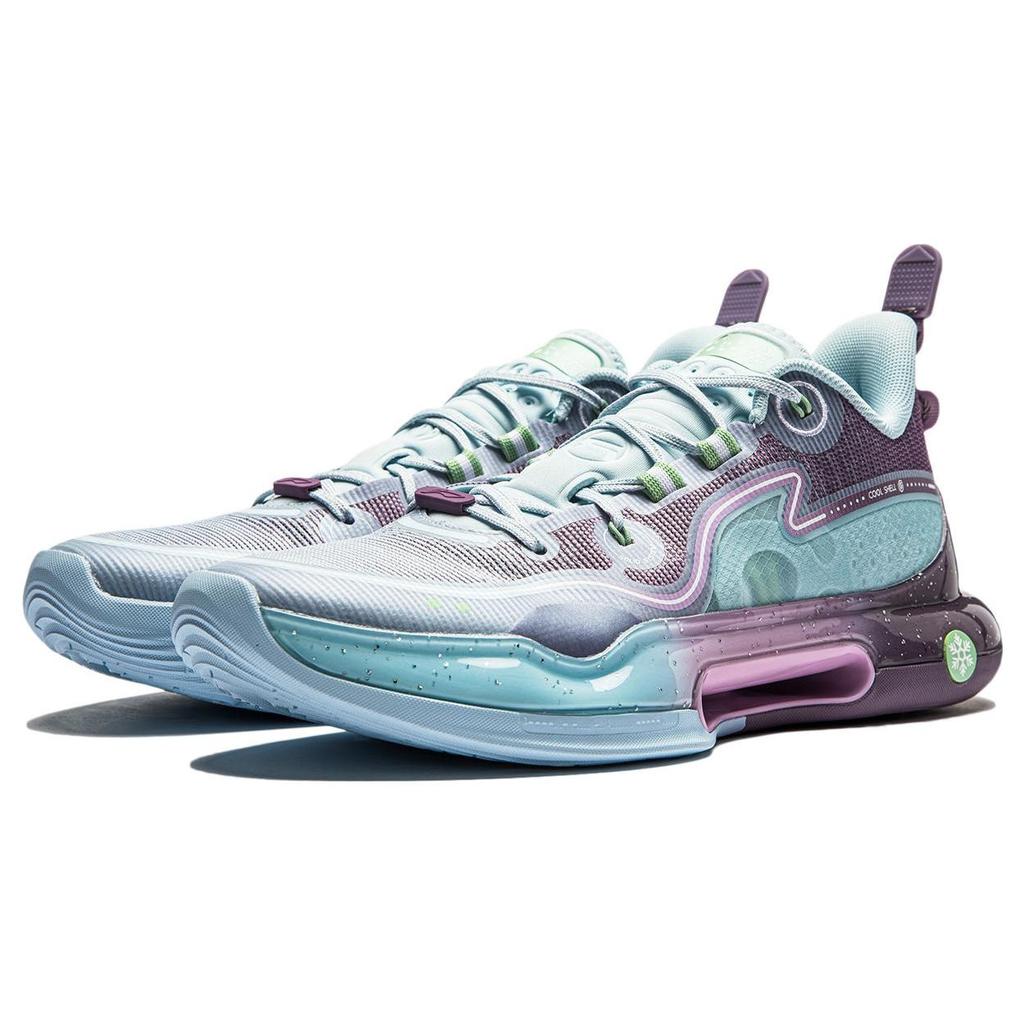 Li Ning Yu Shuai Evolution Low Basketball Shoes Men Sneakers Blue ABAS161-15