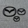 For Mazda MX5 Miata NC ND Front Grille Emblem Rear Trunk Badge Glossy Black ABS Logo Car Exterior Sticker Decal Accessories Rcfjz77