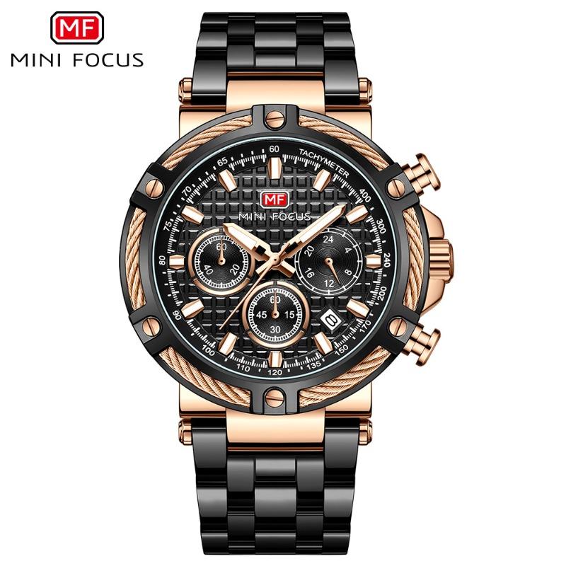 Watch, Casual Men's Watch Waterproof Quartz Watch Luminous Steel Belt Men's Watch