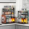 Modern 3-Tier Kitchen Spice Rack with Knife Holder