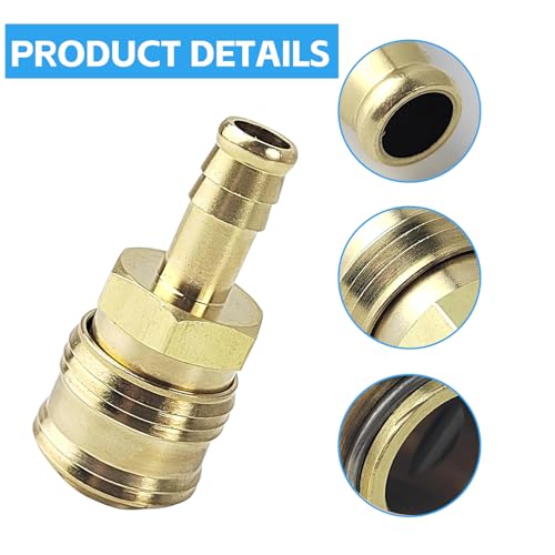 1 Set Air Compressor Hose Connector 10mm Self-Tightening Hose Clamp 47mm X 10mm For Air Hose Lines And Pneumatic Tools Parts