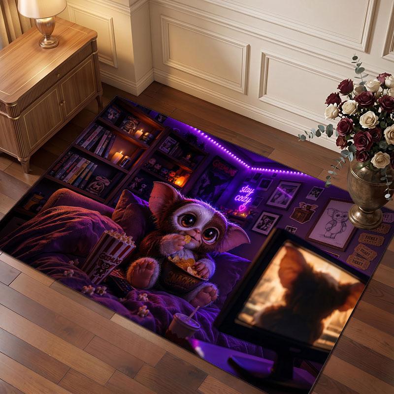 Gremlins Gizmo Rug Soft Thick Non Slip Floor Carpet for Bedroom Living Room Home Decor