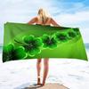 Green Clover St Patrick's Day Bath Towel Oversized Lightweight Beach Towel Travel Swim Pool Yoga Camping for Adults Women Men