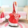 Christmas Goose Outfit Set Santa Dress Clothes with Scarf for 23" High Cement or Plastic Goose Statue Porch Goose Costume for Yard Lawn Garden Decor