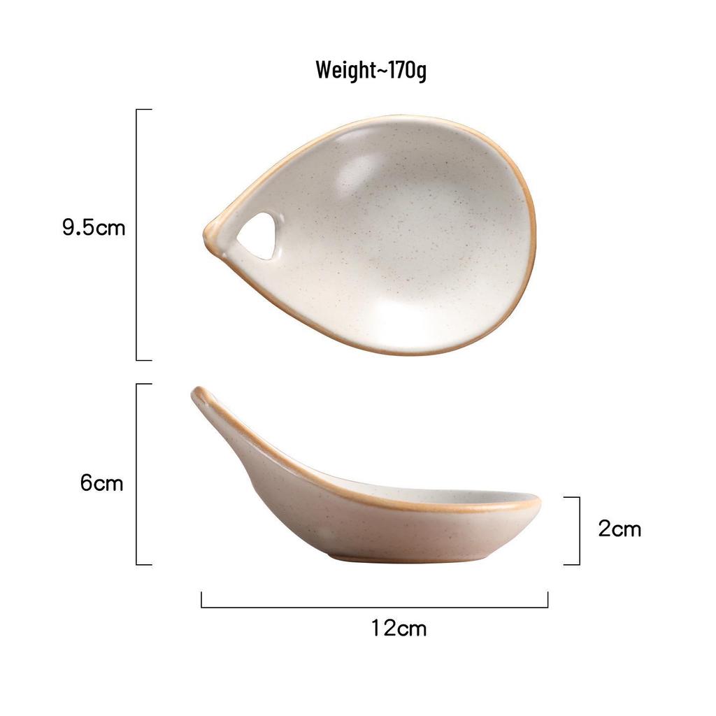 Macaron-Colored Ceramic Dipping Sauce Dish for Sushi, Hot Pot, Vinegar, and Snacks 