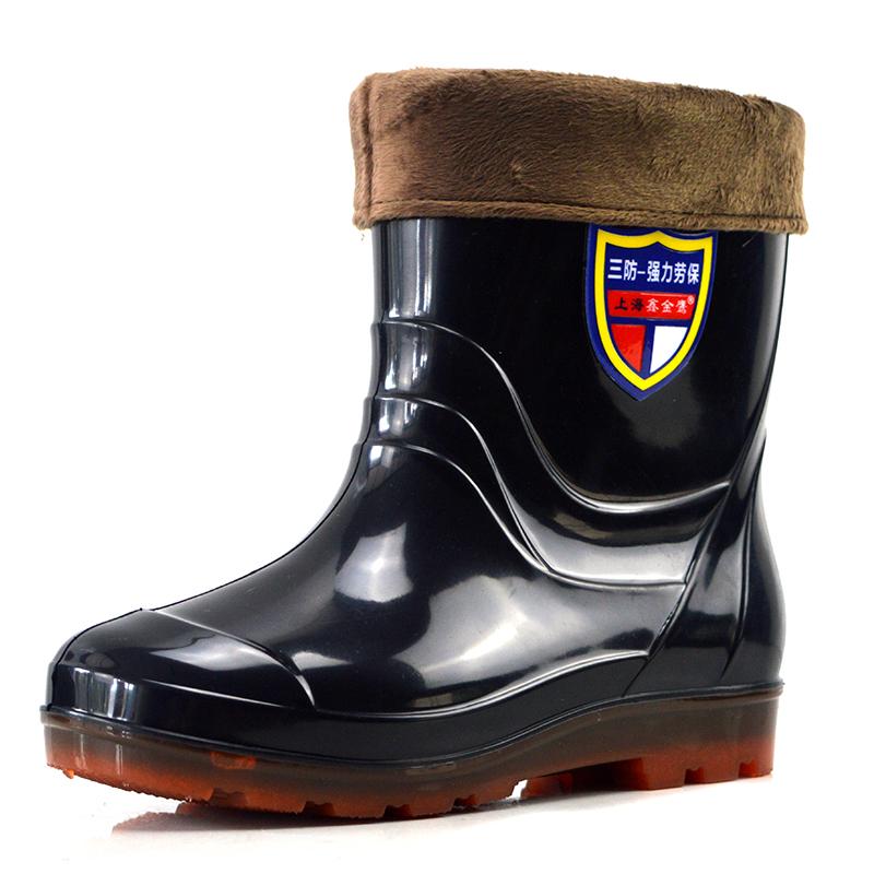 

Теплые размеры 39-44, водонепроницаемые мужские резиновые сапоги Wellington, оптовая продажа, мужские повседневные резиновые сапоги, мужские дождевые сапоги из ПВХ 39 чёрный