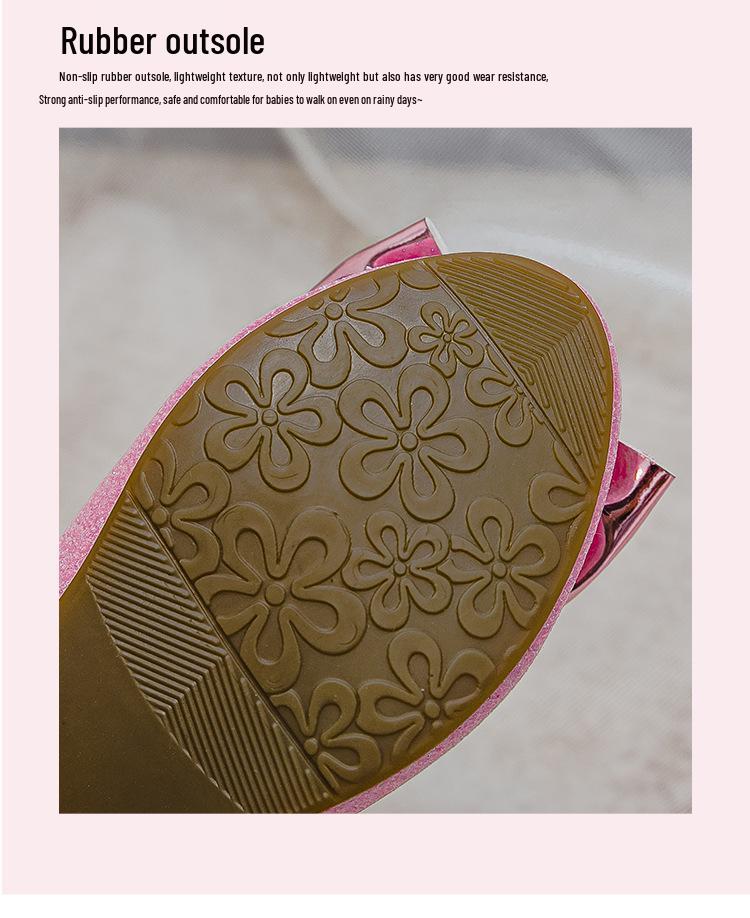 Kristall-Leder Prinzessinnenschuhe für kleine Mädchen - 2025 Frühling/Herbst High-Heel Kinderschuhe