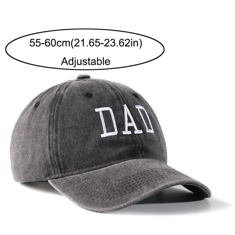 Retro DAD MOM Embroidery Baseball Cap Washed Cotton Adjustable Couple Cap Baseball Hats For Man Women