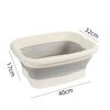 Foldable Foot Bath Tub–Portable, Covered Basin With Ergonomic Design, Silicone Thickening Suitable For Travel And Home Use