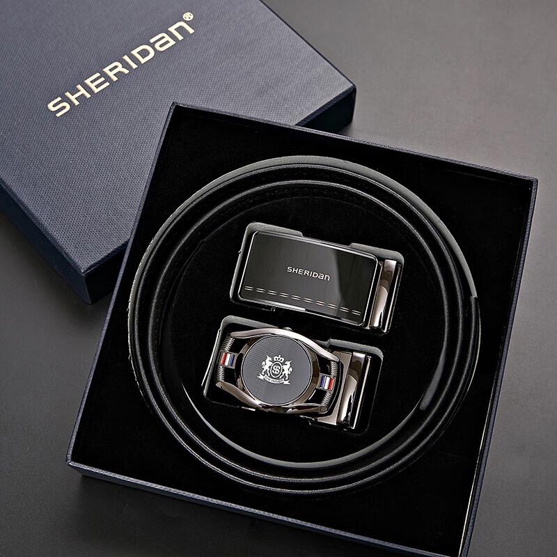 Мужской автоматический бизнес-ремень Sheraton из натуральной кожи с разделением