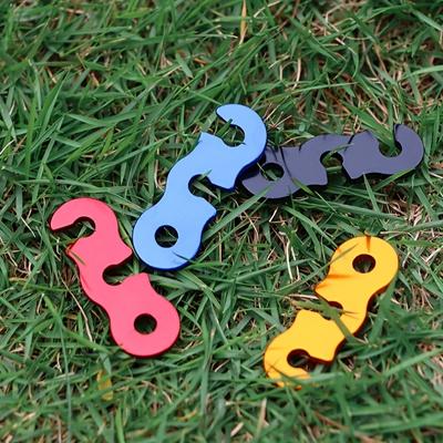 10pcs Adjustable Camping Tent Cord Rope Buckles, S-Type Tensioners Fastener, Outdoor Camping Tents Accessories