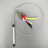2pcs/5pcs Colorful Feather Cat Toy Teaser Stick for Changing Heads Pet Toys Wand Accessories