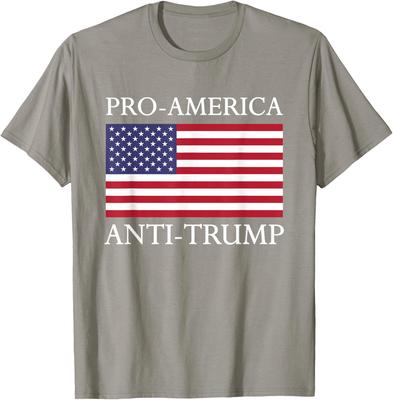 Pro-America Anti-Trump - American USA Flag Resist T Shirt