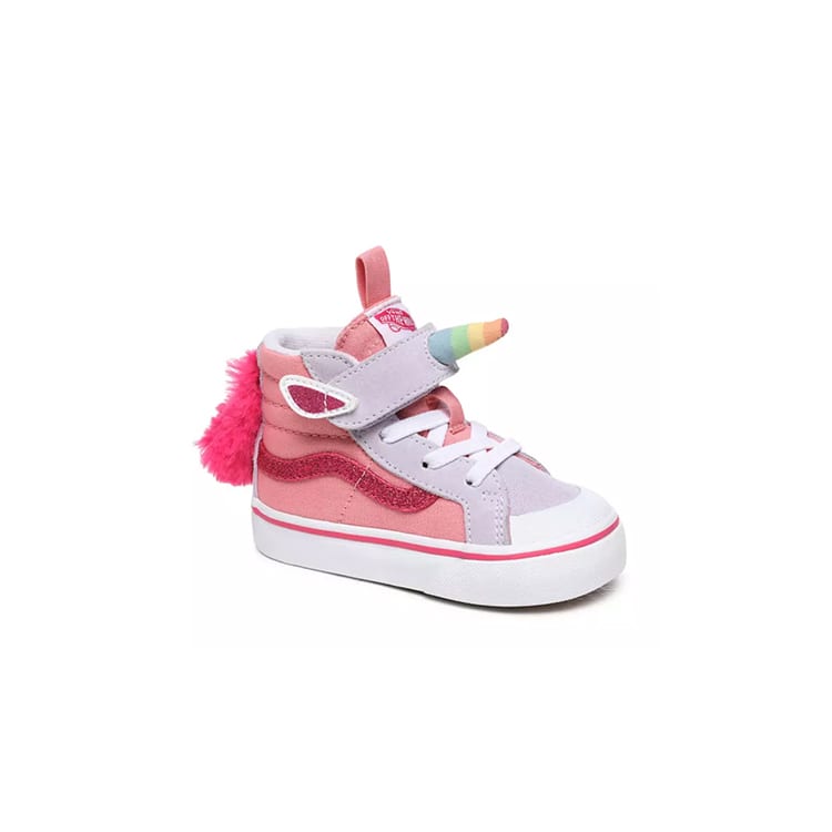 Vans SK8 Reissue 138 V Unicorn High Top Skateboard Shoes Pink Infant And Toddler VN0A4TZQWLI