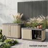 Outdoor Large-Capacity Dustproof Storage Box for Sun Protection, Courtyard, Garden, and Camping Organization.