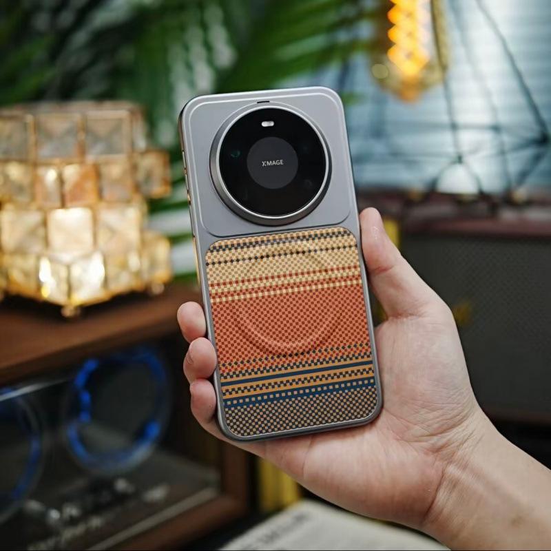 Applicable Huawei Mate11pro Mobile Phone Case Hard Case Mate11/11pro Protective Case Magnetic Kevlar Pattern