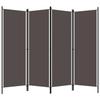 VidaXL Room Divider 4 Panels Anthracite 200x180 Cm