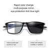 Pochromic Progressive Multifocal Reading Glasses Look Far and Near Eyeglasses Men Sport TR90 Frame Anti Blue Light Graded Eye