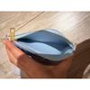 Used LOUIS VUITTON tri-fold wallet light blue