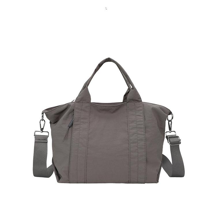 Solid Color Handbag Women's Large Capacity Lightweight Tote Bag Commuter Shoulder Crossbody Bag