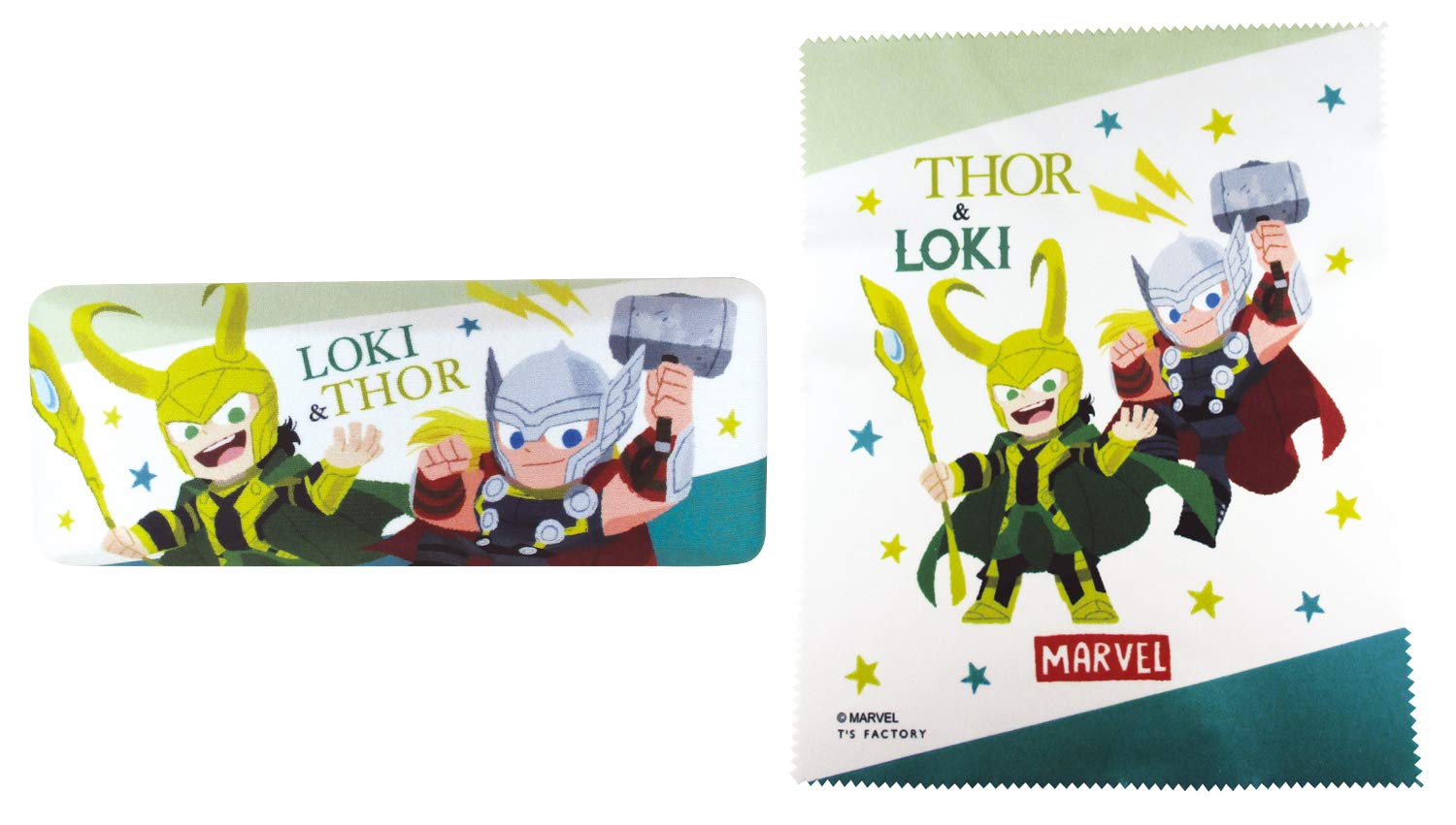 

Tees Factory Ткань для чехла для очков Marvel x x & Набор, Gurihiru, Тор/Локи, 15.7 3.6 6.1 см, MV-5537097TL