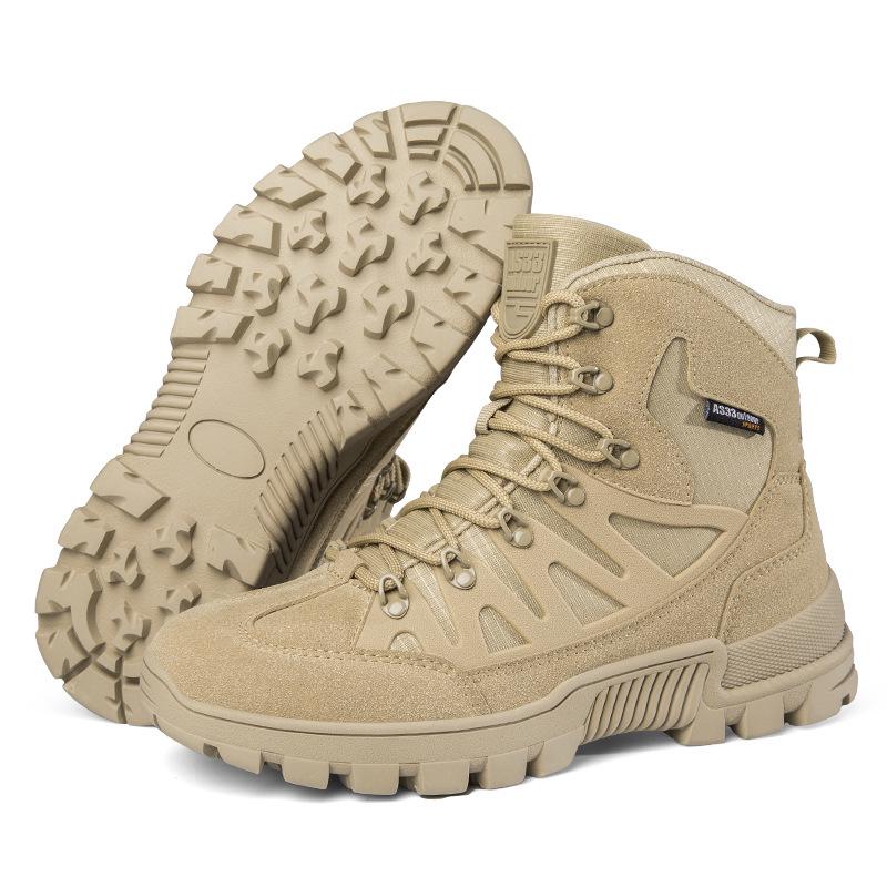 Desert Military Boots - Men s Large Size Tactical Hiking and Outdoor Training Boots 44 песочный