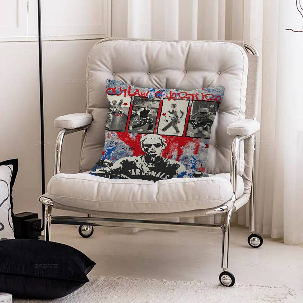 MGK M-Machine Gun K-Kelly Stitch Lucky Dragon pillow cover sofa cushion cover home room decoration children gift