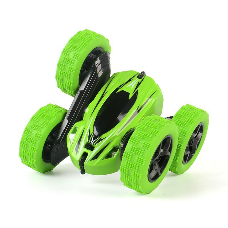 Dual-Sided Stunt Car: High-Speed 360° Rotating Remote Control Toy with Lights for Kids